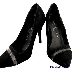 Chinese Laundry Black Rayla Suede Pumps Size 6 (36.5)